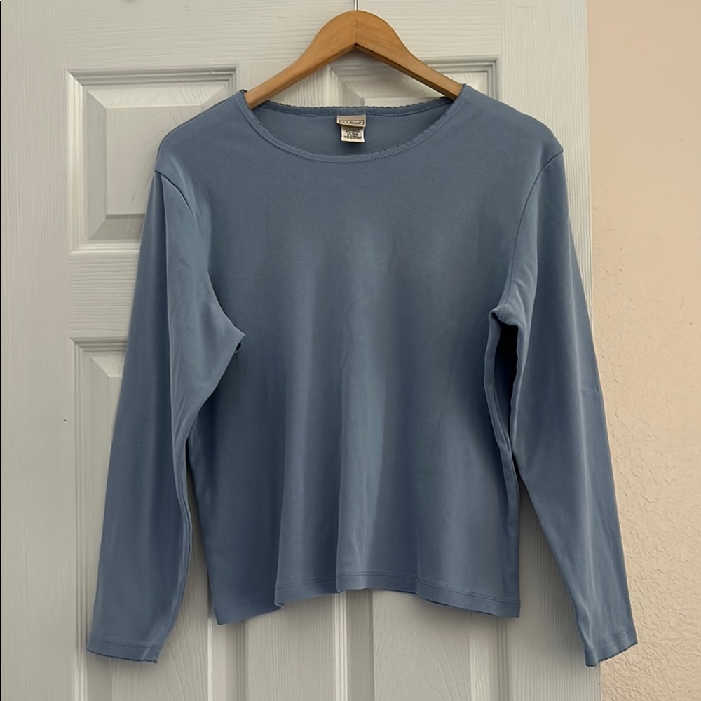 Women’s L.L. Bean tee,Long Sleeve Crewneck Sz L